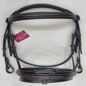 Fancy stitched Padded Dressage Bridle